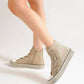 Trendsi - Women's Multi-buckle Straps Studded Sneakers
