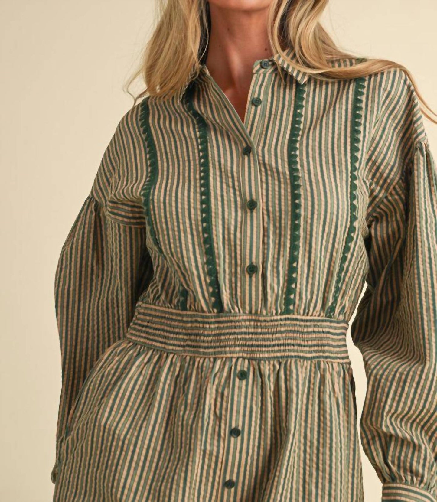 &Merci - Striped Days Golden Romper