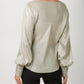 Mystree - Metallic Cowl Neck Blouse