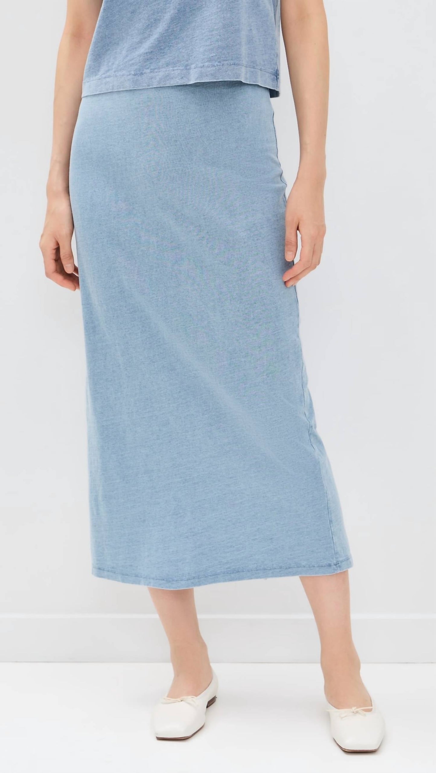 Z Supply - Gail Jersey Denim Midi Skirt