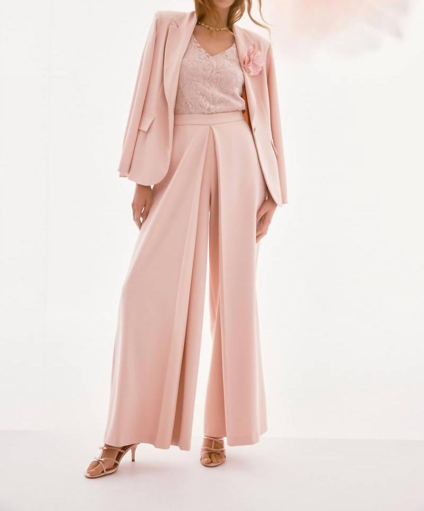 Joseph Ribkoff - Pleated Wide-leg Trousers