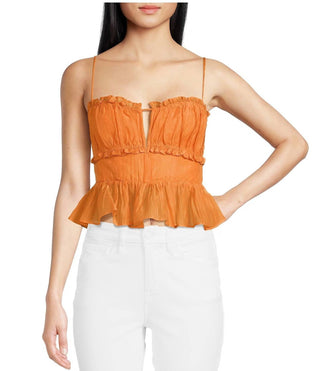 Astr - Sylvan Sleeveless Peplum Top