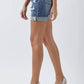 Risen - Full Size Distressed Rolled Denim Shorts With Pockets