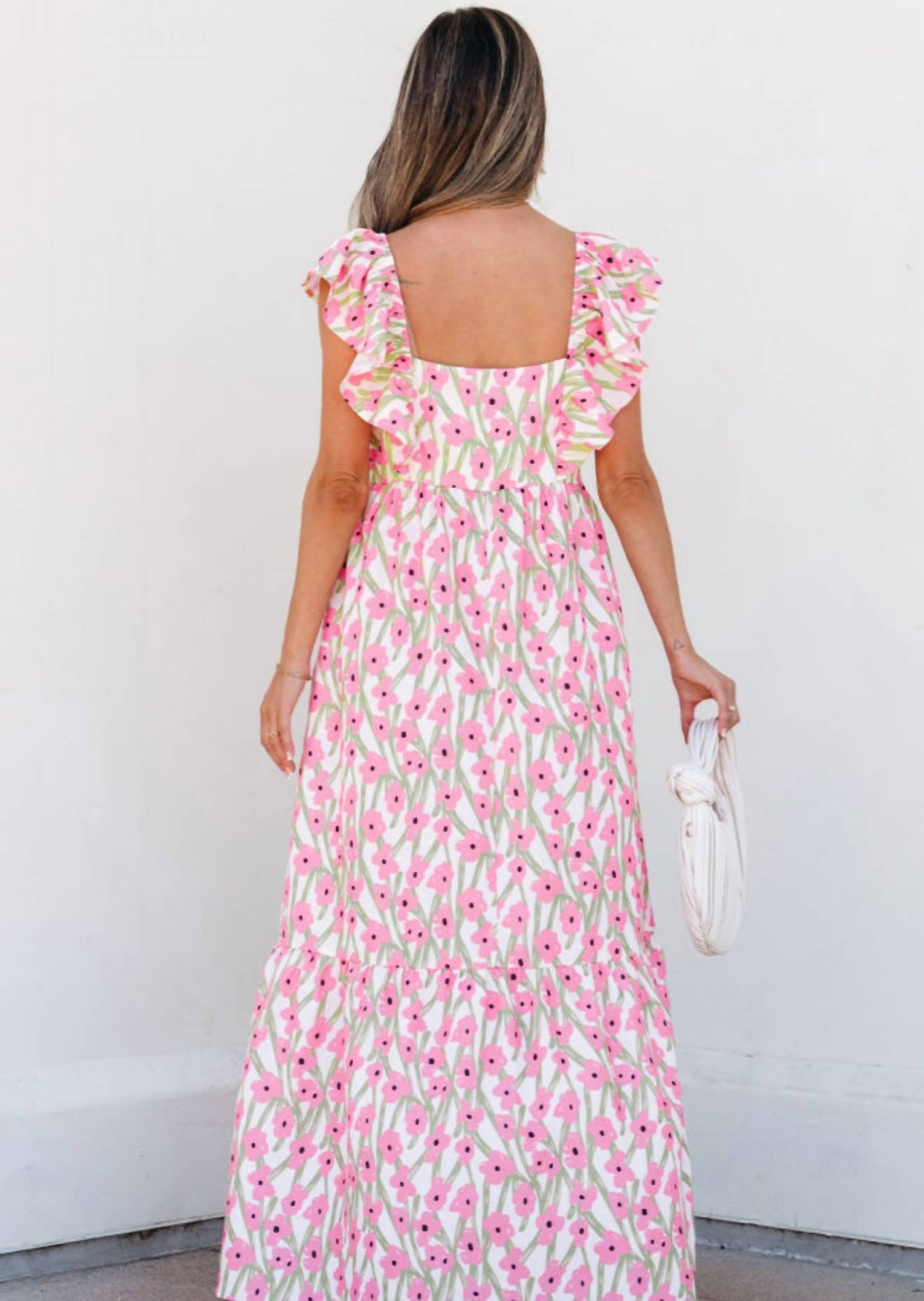 Dear Lover - Floral Ruffle Maxi Dress