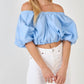 2.7 August Apparel - Puff Sleeves Blouse