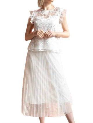 Eva Franco - Lila Pearl Tulle Skirt