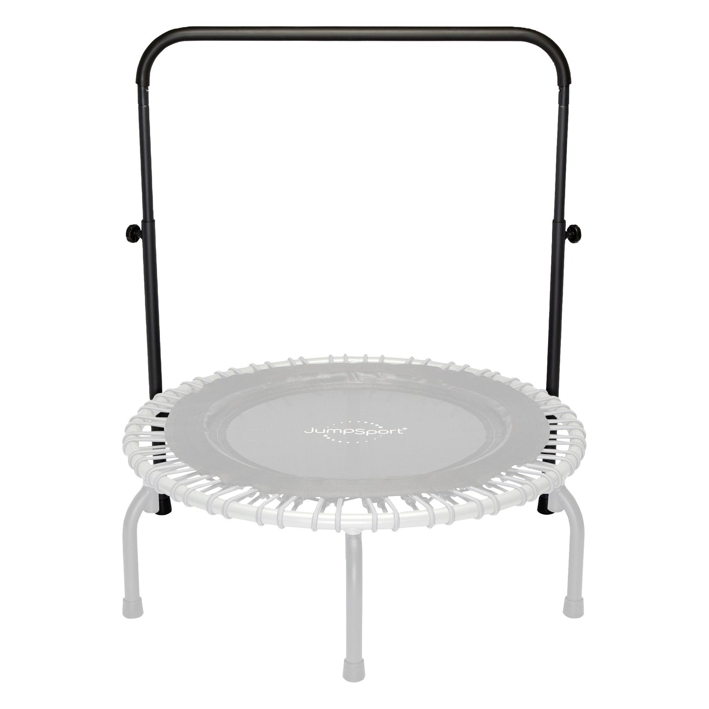 Acessório de barra de apoio JumpSport para trampolins de fitness de 39" com pernas retas/arqueadas