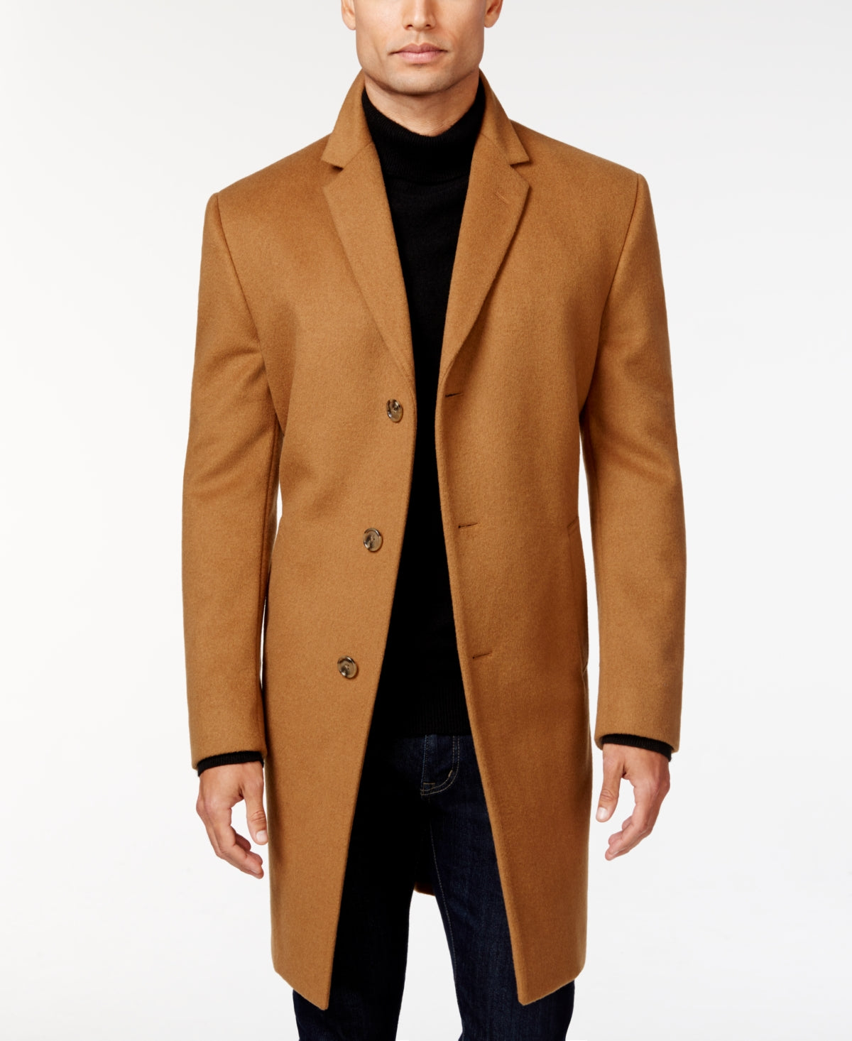 Men's Raburn Wool Blend Slim Fit Over Coat