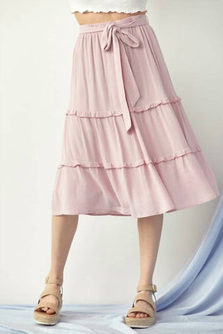Doe And Rae - Waist Band Ruffle Skirt
