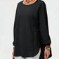Double Take - Full Size Long Sleeve High-low T-shirt