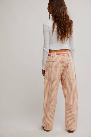 Free People - Calça jeans Moxie Railroad de cintura baixa