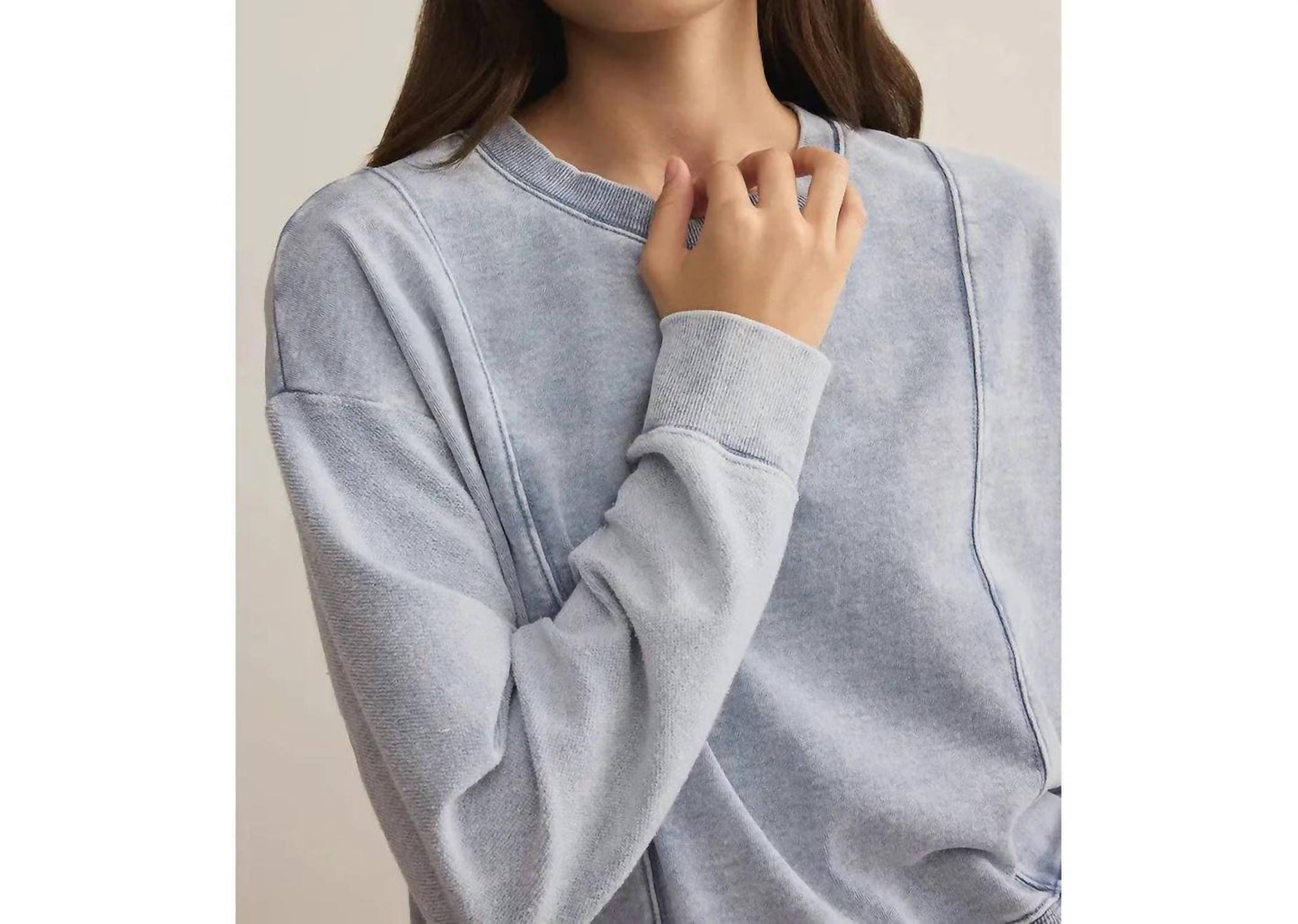 Z Supply - Lax Denim Sweatshirt
