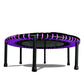 LEAPS &amp; REBOUNDS Mini Trampolim Fitness de 48" e Equipamento de Ginástica Rebounder, Roxo