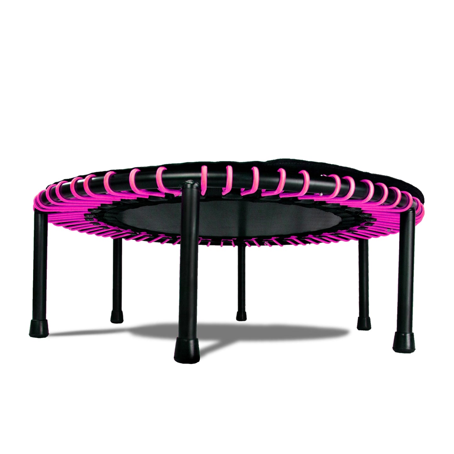 LEAPS &amp; REBOUNDS Mini Trampolim Fitness de 48" e Equipamento de Ginástica Rebounder, Rosa