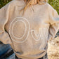And The Why - Oui and Yes Embroidered Sweater