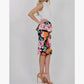 42Pops - Botanical Bliss Peplum Midi Skirt
