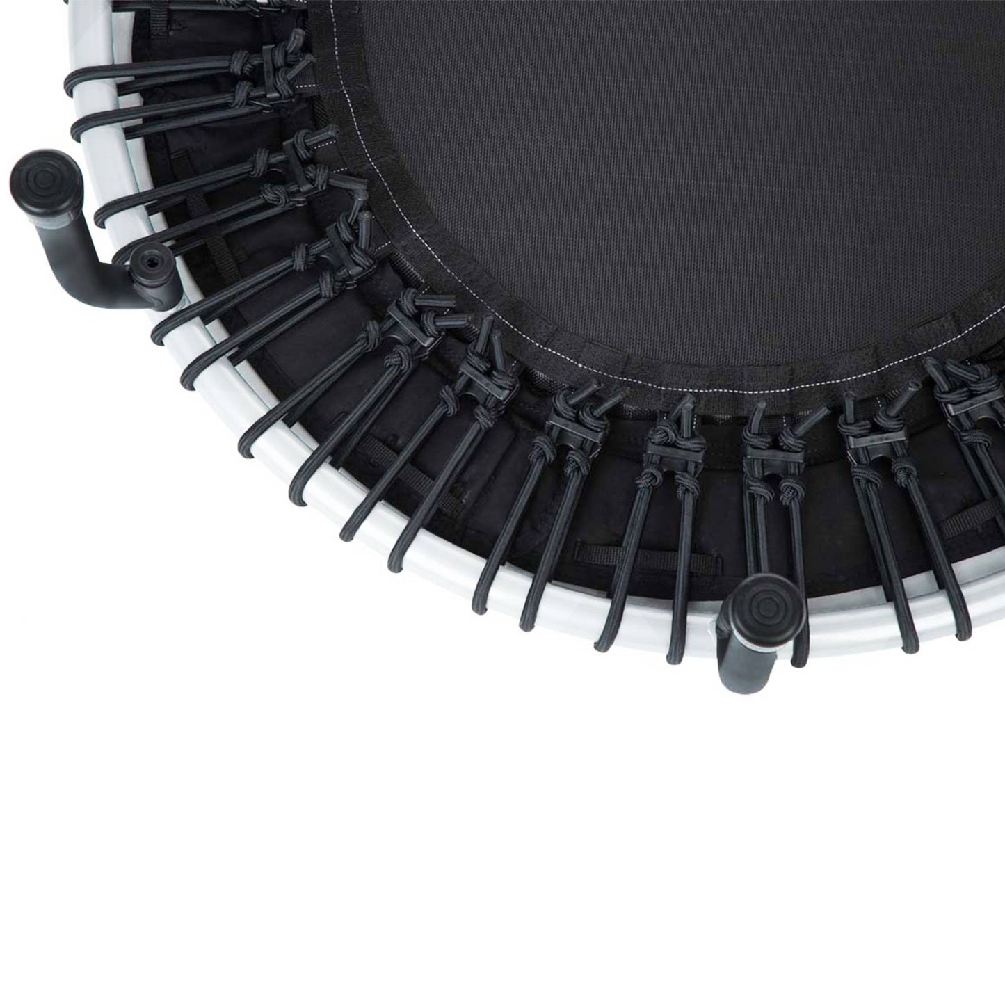 JumpSport 250 Workout Rebounder para adultos, mini trampolim fitness de 39", branco