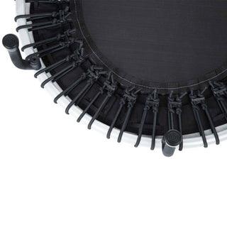 JumpSport 250 Workout Rebounder para adultos, mini trampolim fitness de 39", branco