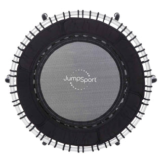 JumpSport 250 Workout Rebounder para adultos, mini trampolim fitness de 39", branco