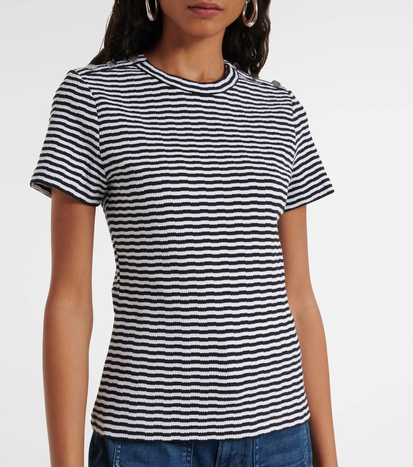 Veronica Beard - Draya Striped Tee