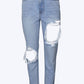 Jelly Jeans - HIGH-RISE DISTRESSED TAPERED JEANS