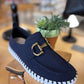 Ilse Jacobsen - Women's Suede Slip On Buckle Sneakers