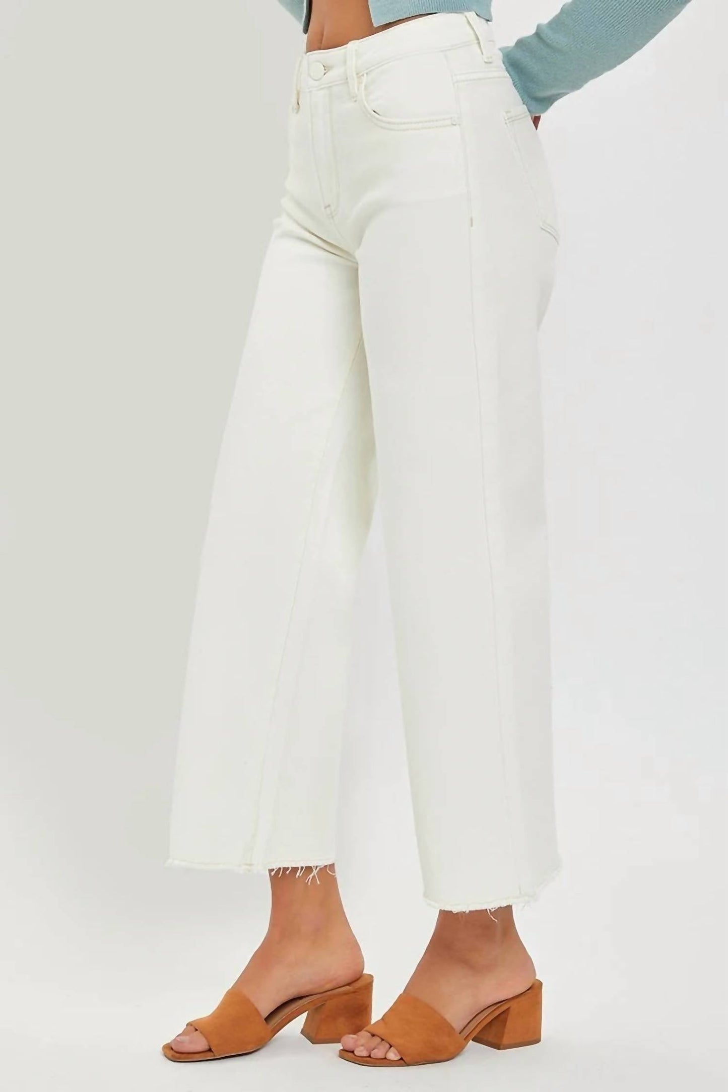 Risen - High Rise Crop Jeans