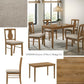 Kayee 5 Pieces Pack Dining Set - Weathered Oak