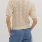 Entro - Knit Expressions Short Sleeve Sweater