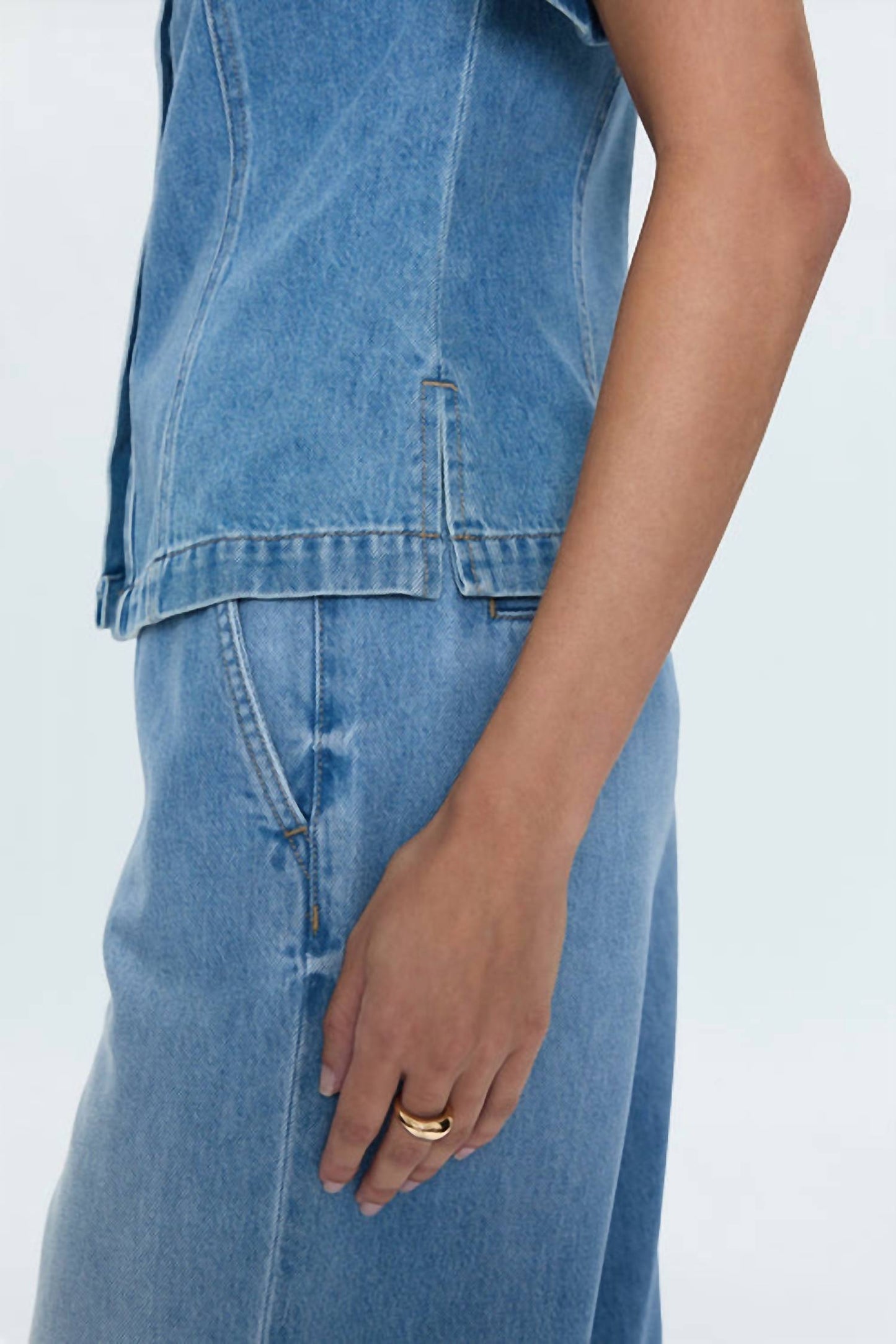 Pistola - Cyndi Short Sleeve Denim Shirt