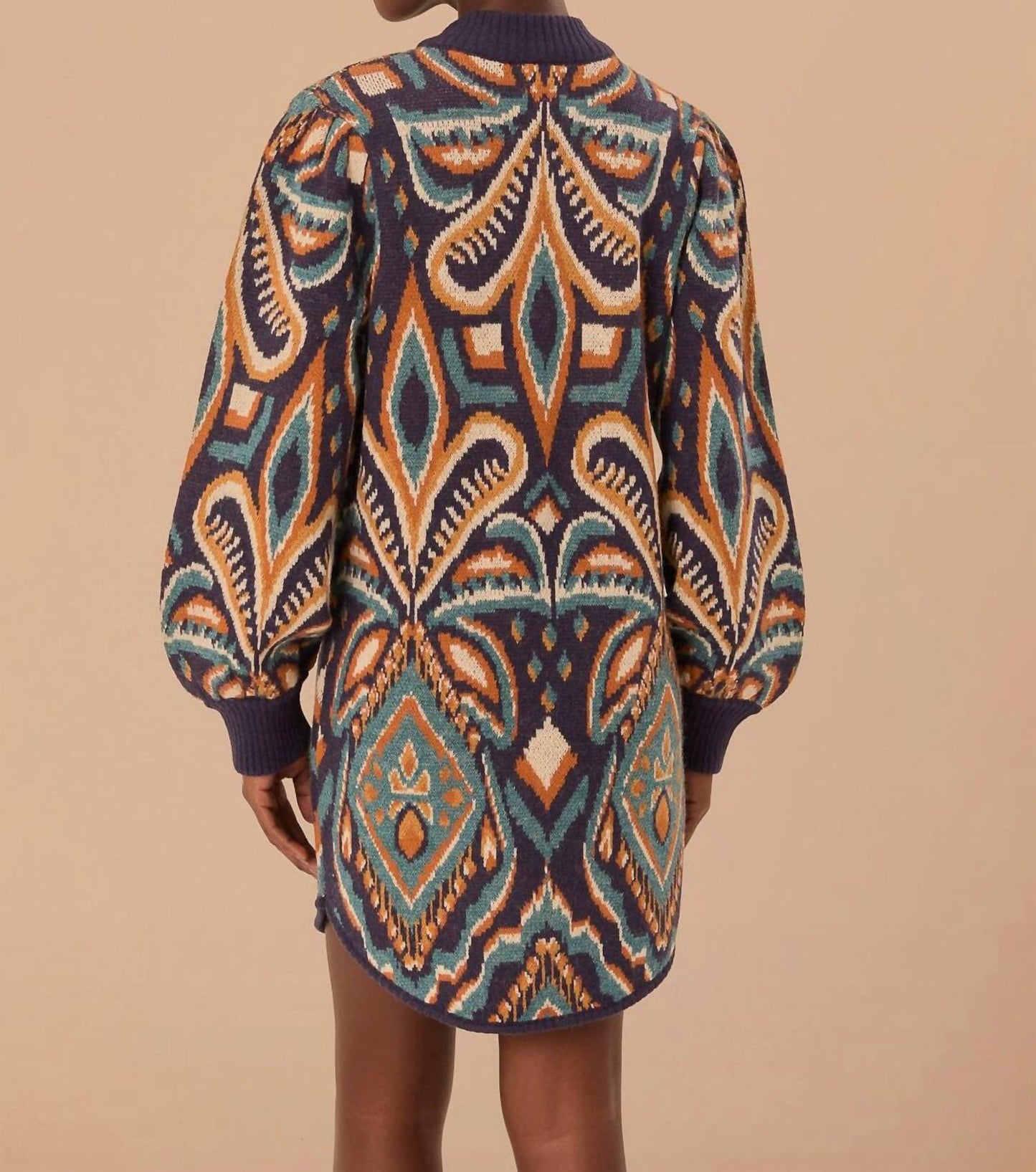 Farm Rio - Pineapple Ikat Knit Dress