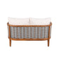 Outdoor Unique Tub Design 4-Seat Sofa Set with Woven Rope