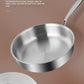 316l Stainless Steel Frying Pan with Glass Lid