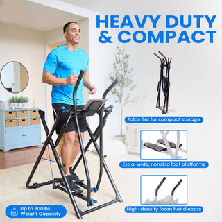 Aparelho de exercícios de baixo impacto Gazelle Sprinter com rastreador de condicionamento físico Grip Pulse