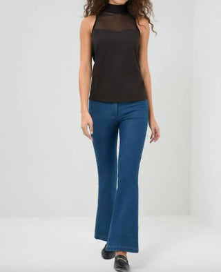 Anatomie - Ellen Sleeveless Mesh Mockneck Top