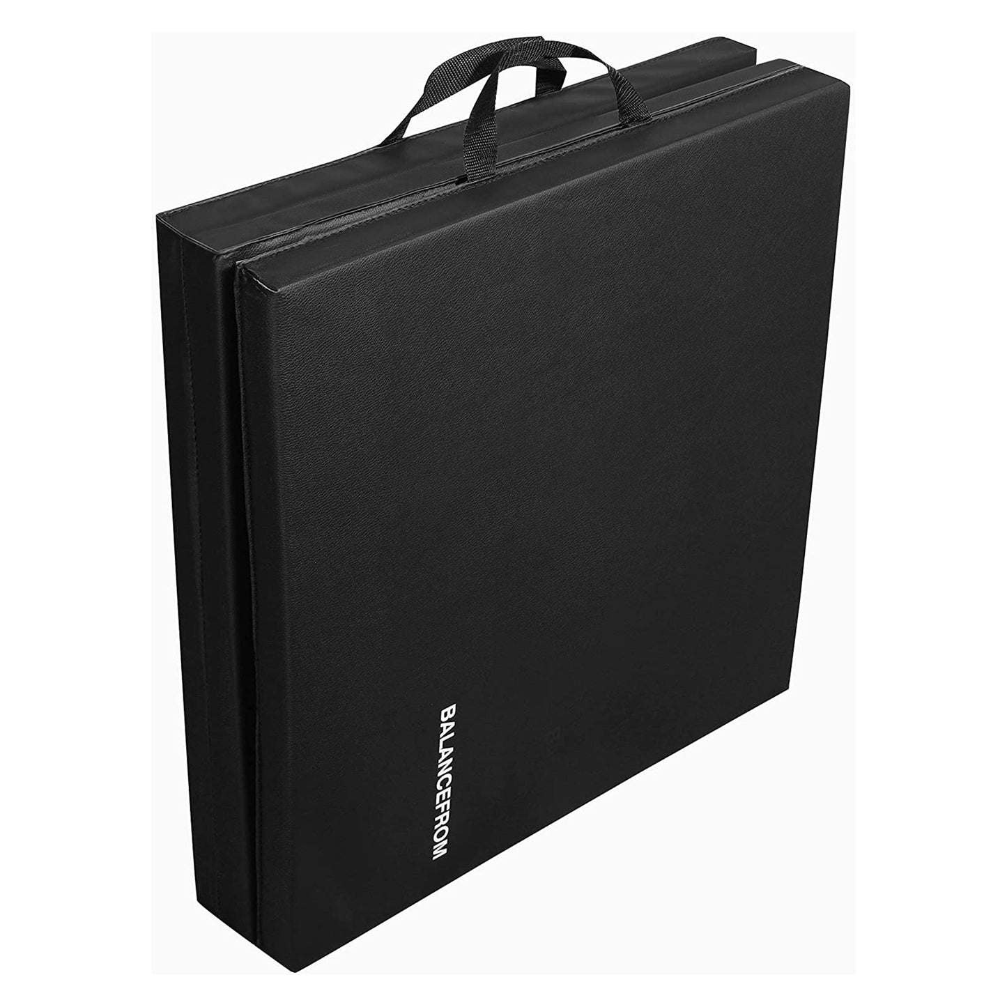 Tapete de ginástica dobrável com 3 painéis BalanceFrom Fitness GoGym 6'x2'x1,5" preto