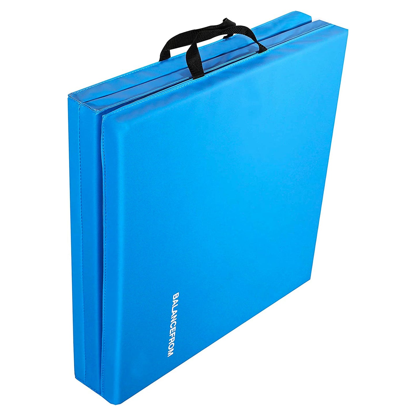 Tapete de ginástica dobrável com 3 painéis BalanceFrom Fitness GoGym 6' x 2' x 1,5" azul