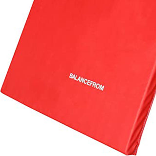 Tapete de exercícios dobrável BalanceFrom Fitness GoGym 6x2 pés com 3 painéis e alças, multiuso