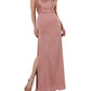 Sorella Vita - Floor-Length Charmeuse Bridesmaid Dress with Skirt Slit