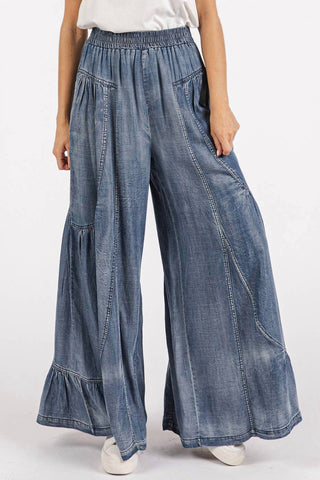 Mittoshop - Tencel Wide Leg Pants