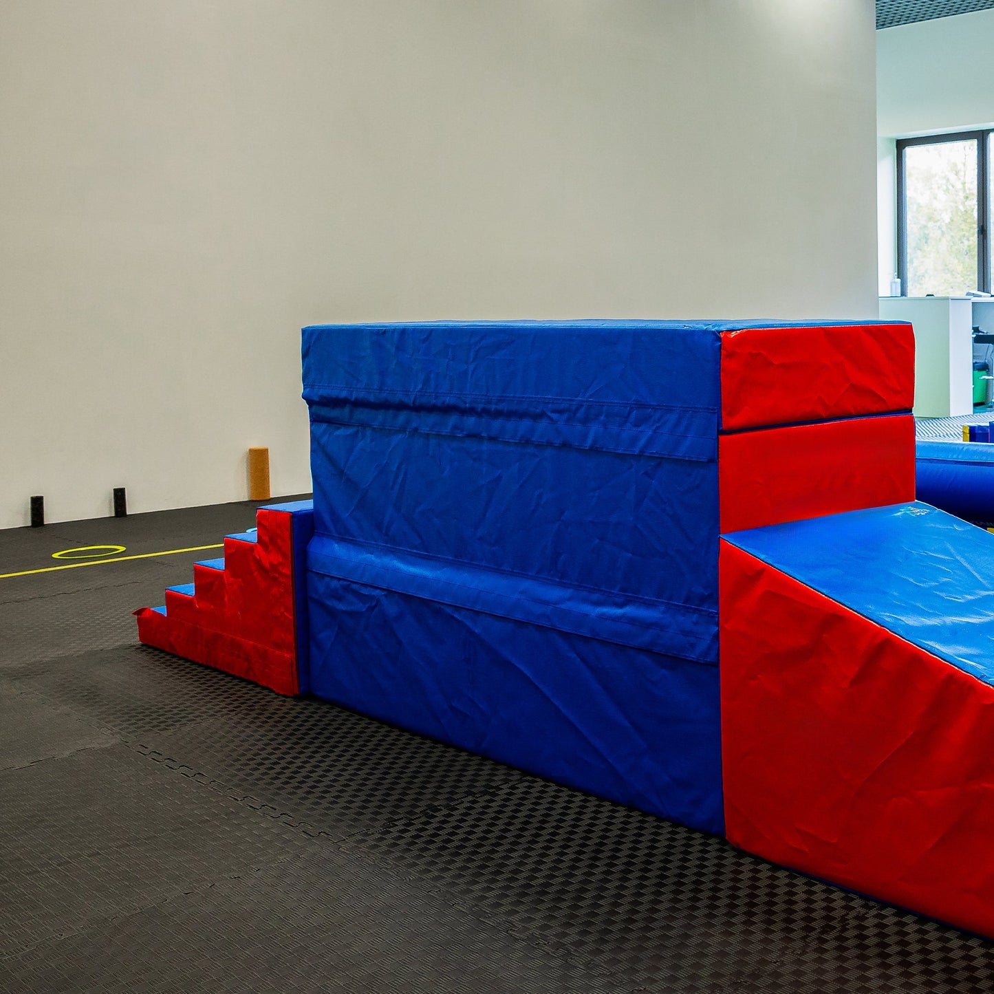 Tapete de exercícios de espuma EVA interligada de 72 pés quadrados da BalanceFrom Fitness, preto