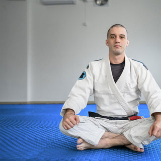 Tapete de exercícios de espuma EVA interligada de 72 pés quadrados BalanceFrom Fitness, cinza