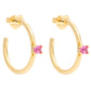 Kate Spade - Little Luxuries Crystal Embellished Hoop Earrings