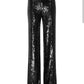 Good American - SEQUIN WIDE LEG PANTS