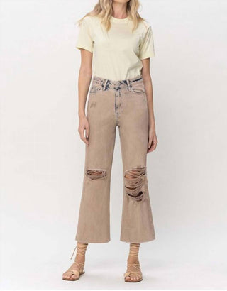 Vervet By Flying Monkey - Calça Jeans Crop Flare Vintage dos Anos 90