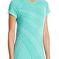 Saucony Dash Seamless Manga Curta Top Feminino Verde Tamanho Grande