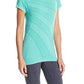 Saucony Dash Seamless Manga Curta Top Feminino Verde Tamanho Grande