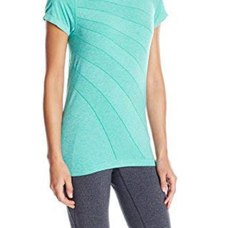 Saucony Dash Seamless Manga Curta Top Feminino Verde Tamanho Grande