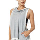 Colete feminino Vimmia Retreat com costas abertas, cinza, tamanho grande