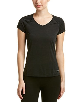 Camiseta Mizuno Running Active Feminina Preta Média Preta Tamanho Médio
